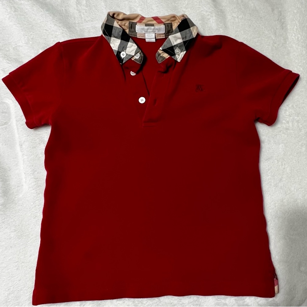 Burberry boys polo size 6y